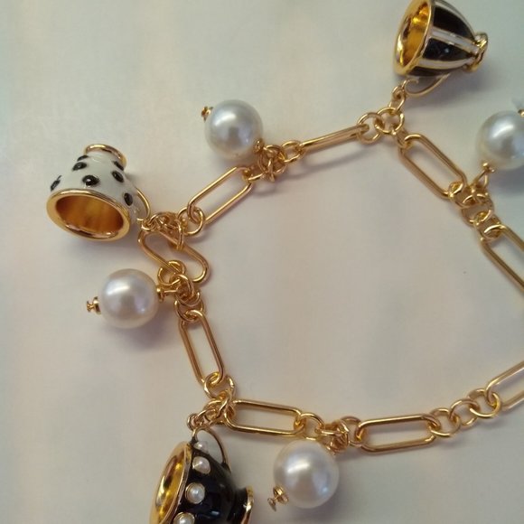 Kate Spade New Teacup and Pearl Charm Bracelet - Picture 5 of 5